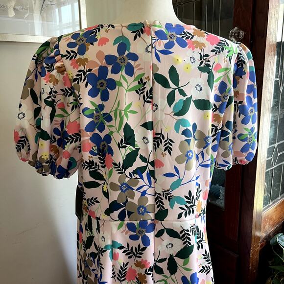 Eloquii Floral Scuba Shift Dress 16 Romantic Summer Wedding Guest Brunch Tea - Picture 7 of 16